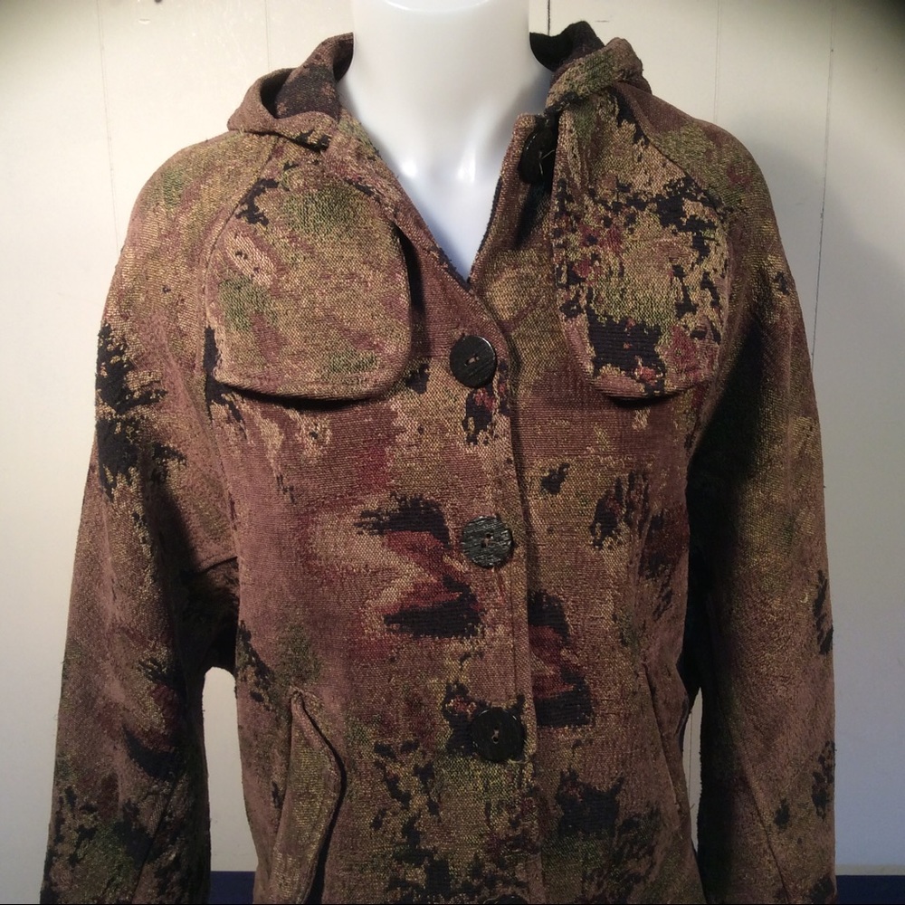 Color Me Cotton women’s tapestry hooded jacket